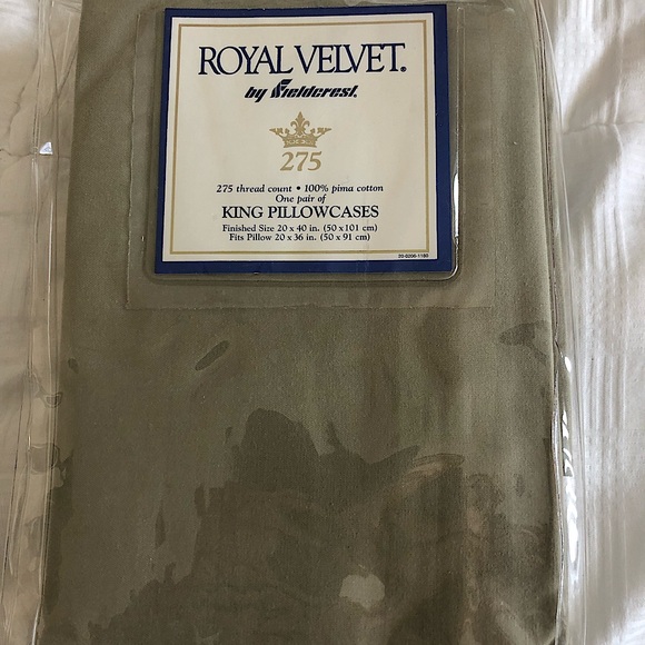 Royal Velvet Bedding Royal Velvet King Pillow Case 0 Pima Cotton Poshmark